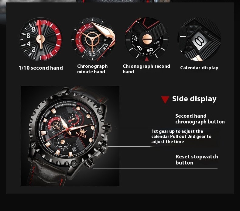 Luminous Large Dial All-in-one Men's Watch - Image 8
