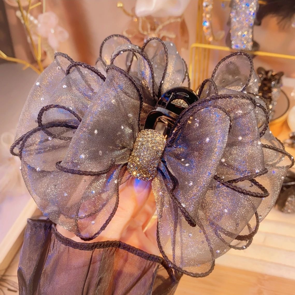 Hip Decorative Bow Hair Accessory Claw Clip - Image 3