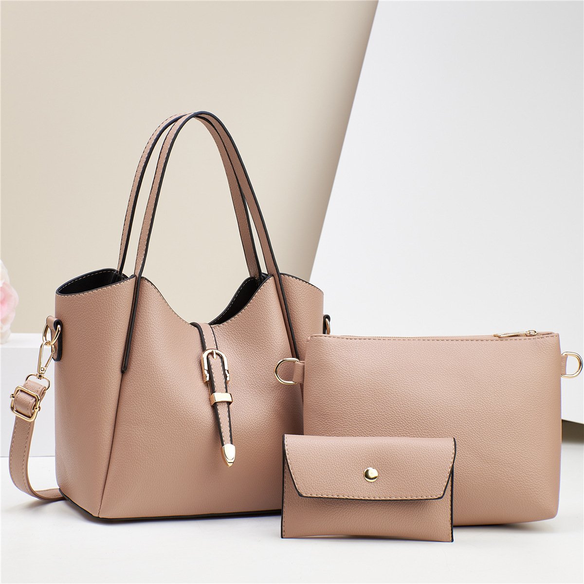 Ladies Large Totes 3-piece Shoulder Bag - Image 6