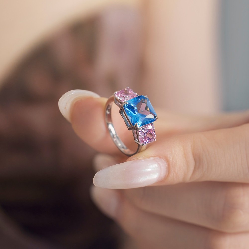 Fashionable Design Sterling Silver Ring - Image 3