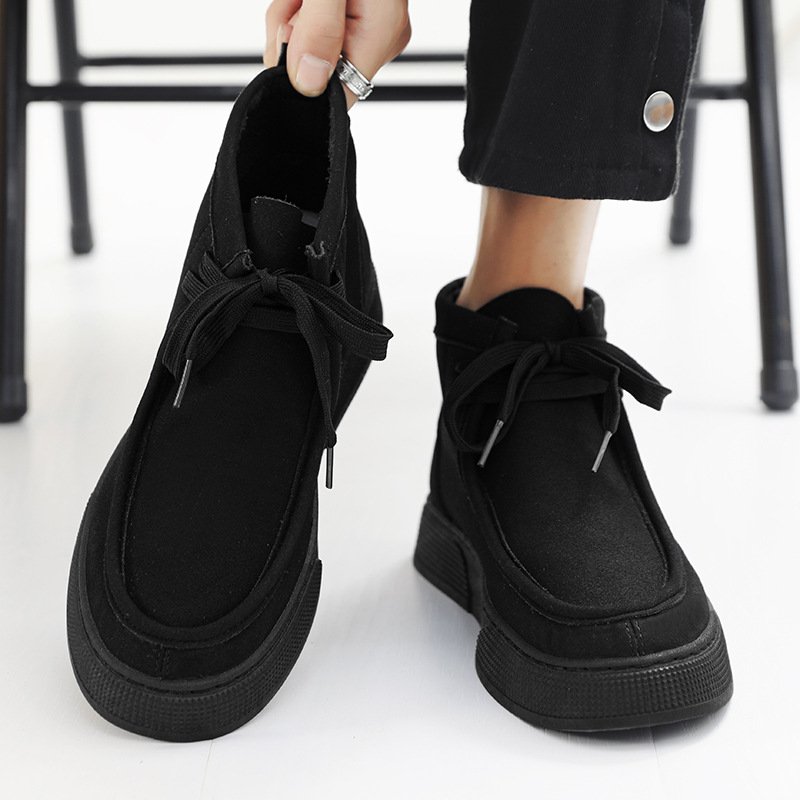 Retro Casual Suede High Top Men's Shoes - Image 7