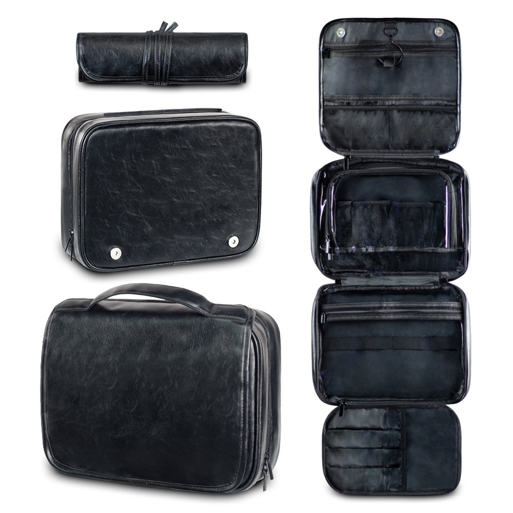Men's Travel Hygiene PU Leather Storage Bag - Image 4