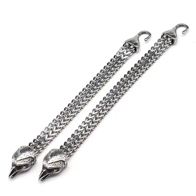 Retro Stainless Steel Bird Head Bracelet - Image 2
