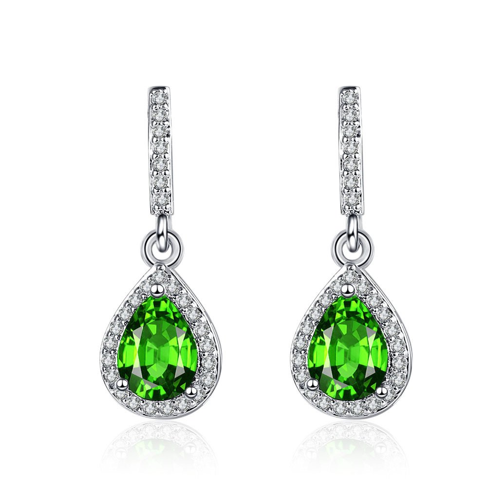 Modern Drop Shape Ear Studs Zircon Earrings - Image 8