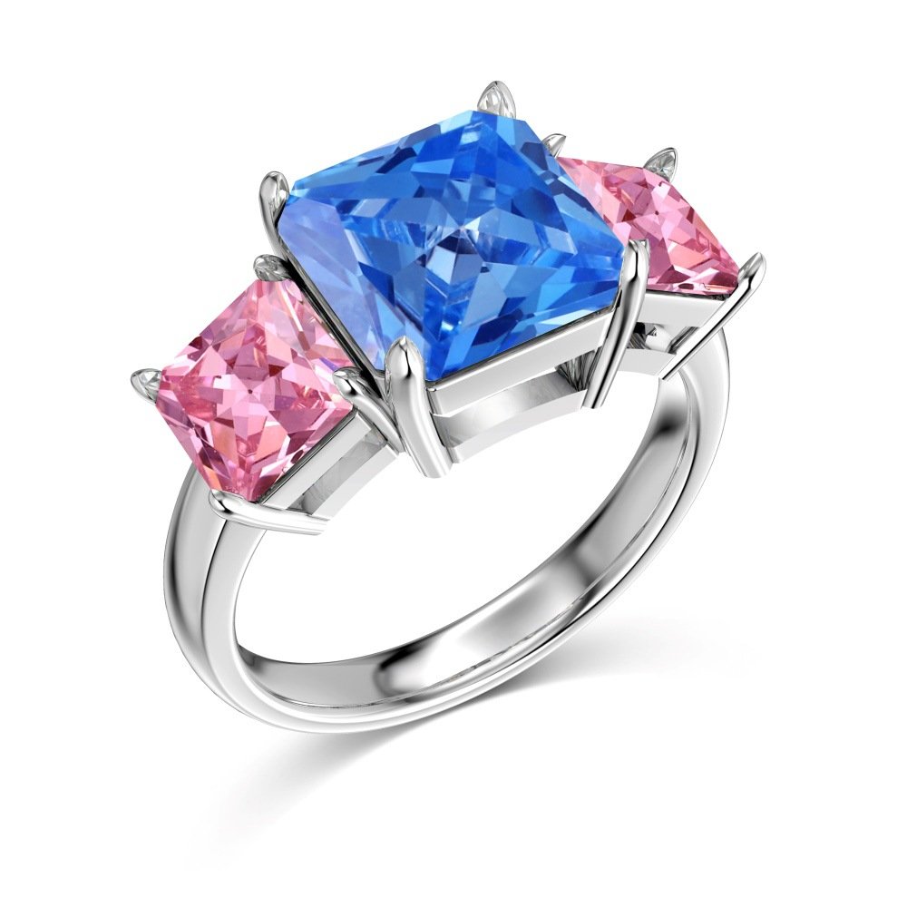 Fashionable Design Sterling Silver Ring - Image 2
