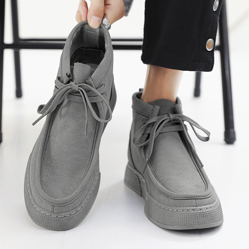 Retro Casual Suede High Top Men's Shoes - Image 2