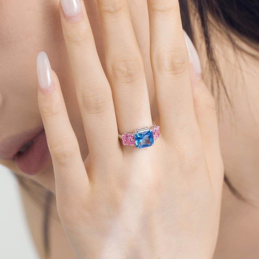 Fashionable Design Sterling Silver Ring - Image 6