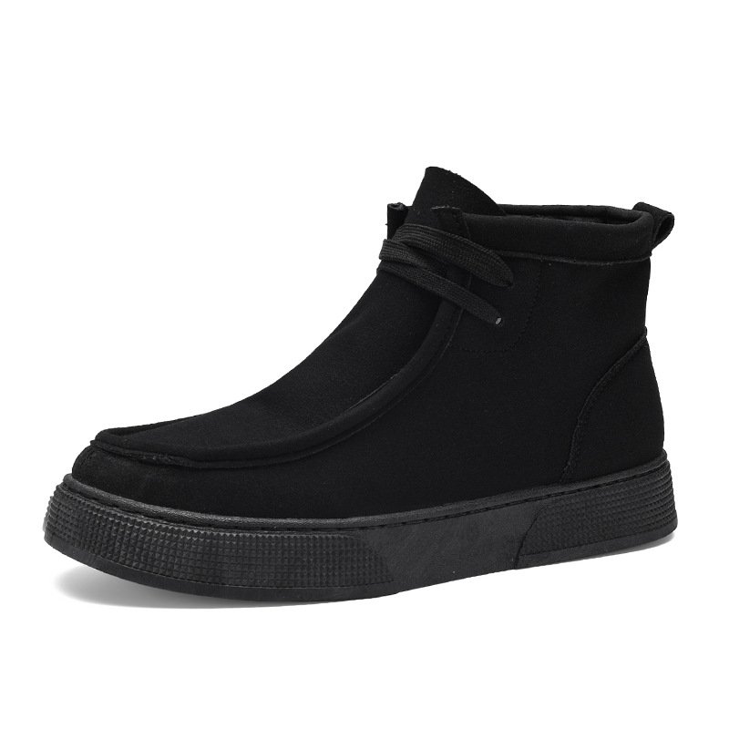 Retro Casual Suede High Top Men's Shoes - Image 4