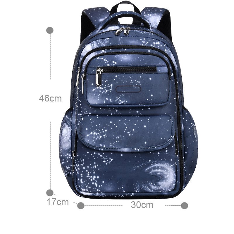 Stylish Large Storage Nylon School Backpack - Image 2