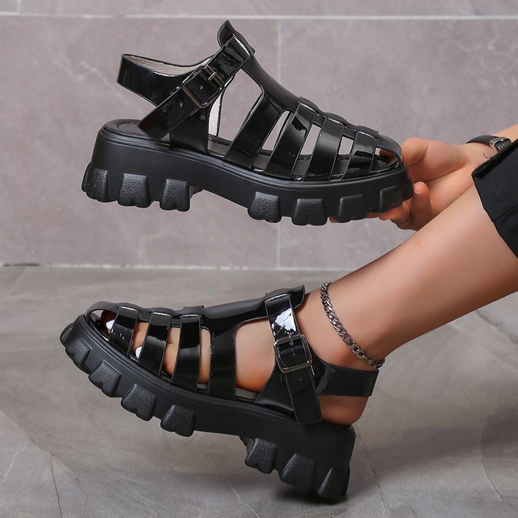 Women's Casual Mid Heel Platform Sandals - Image 6