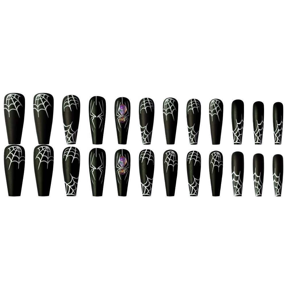 Cool Dark Spider Halloween Wear False Nails - Image 3