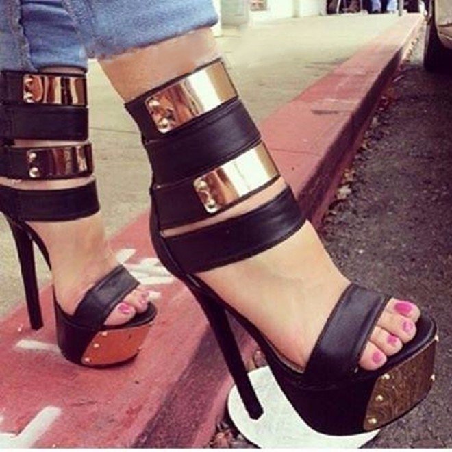 Women's Platform High Heels Roman Sandals - Image 2