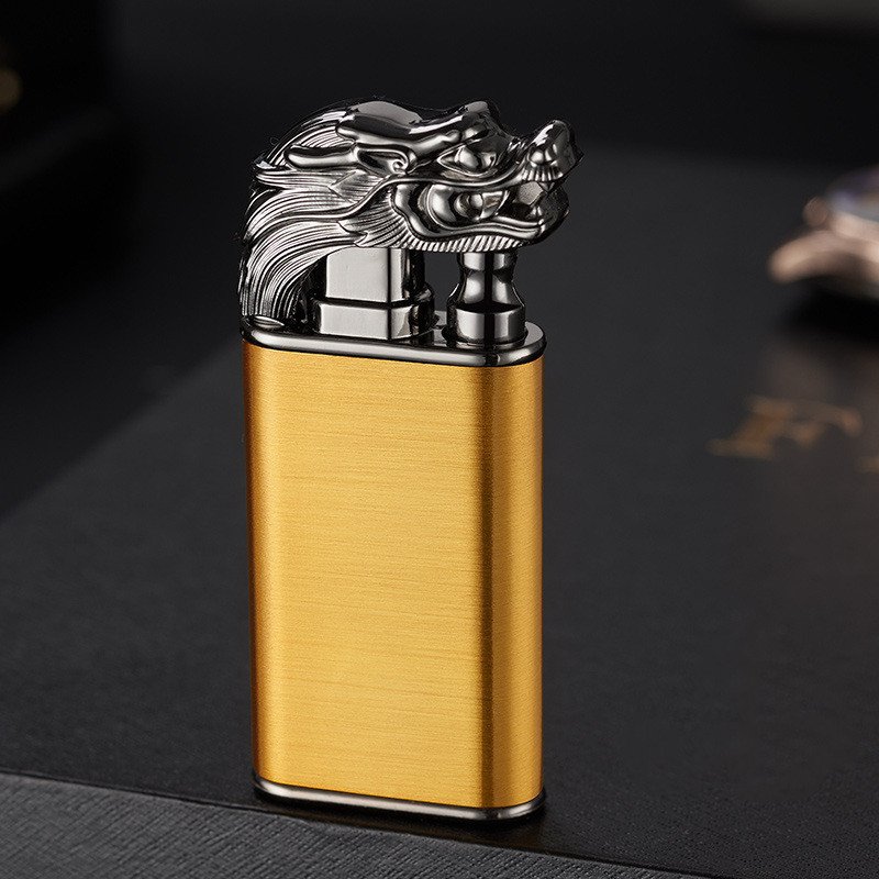 Windproof Flame Double Fire Metal Lighter - Image 3