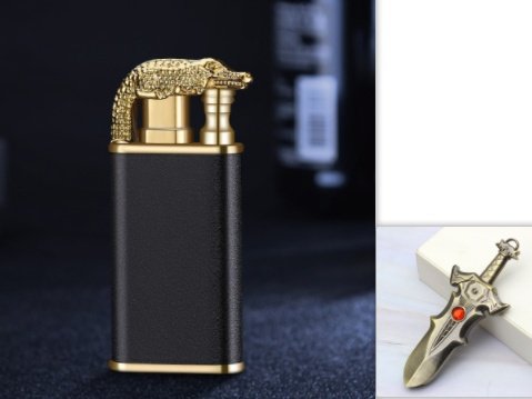 Windproof Flame Double Fire Metal Lighter - Image 8