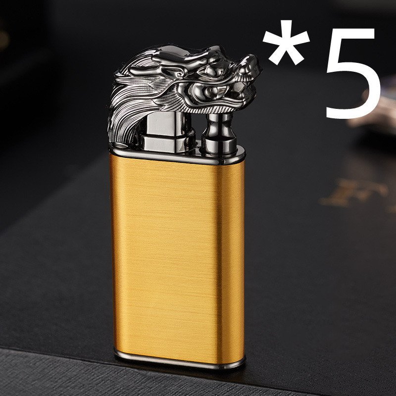 Windproof Flame Double Fire Metal Lighter - Image 7