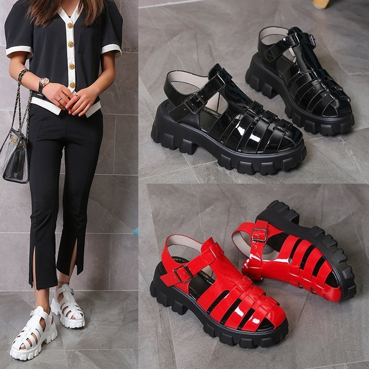 Women's Casual Mid Heel Platform Sandals - Image 2