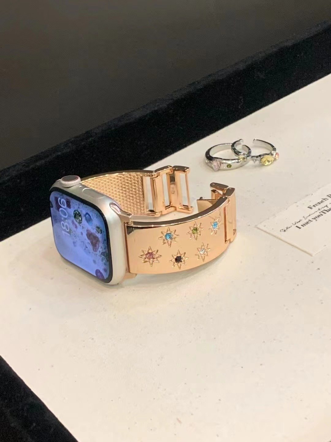 Ladies Smart Watch Vivid Crystals Bracelet - Image 8