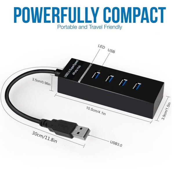 4 In 1 2.0 3.0 USB HUB Splitter High Speed Multi Splitter USB Adapter Expander Cable For Desktop PC Laptop Adapter USB HUB - Image 6