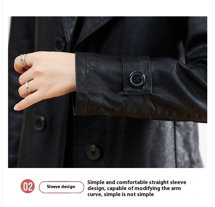 Spring & Fall Medium Ladies Sheepskin Coat - Image 7