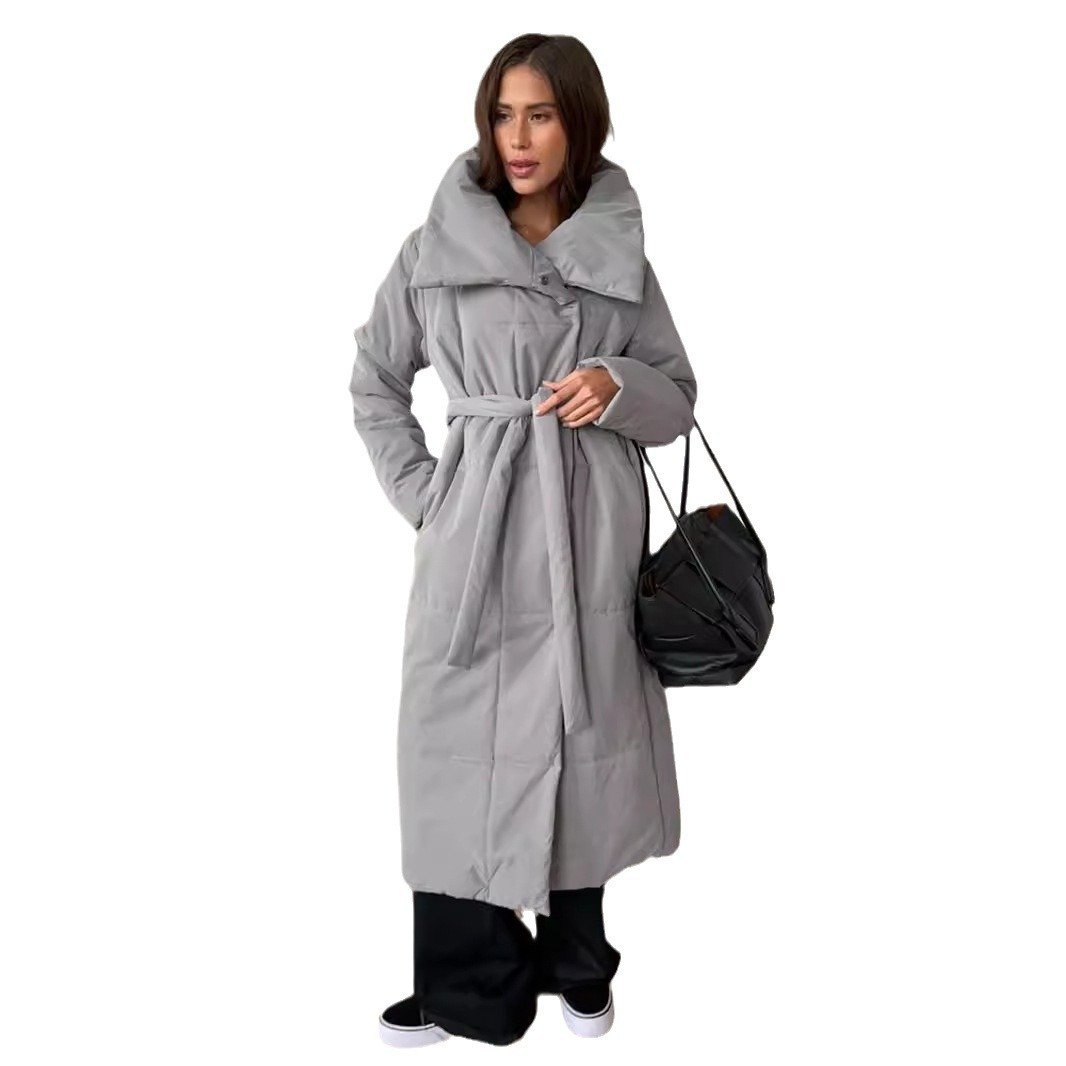 US/EU Cut Wide Warm Long Collar Coat Jacket - Image 10