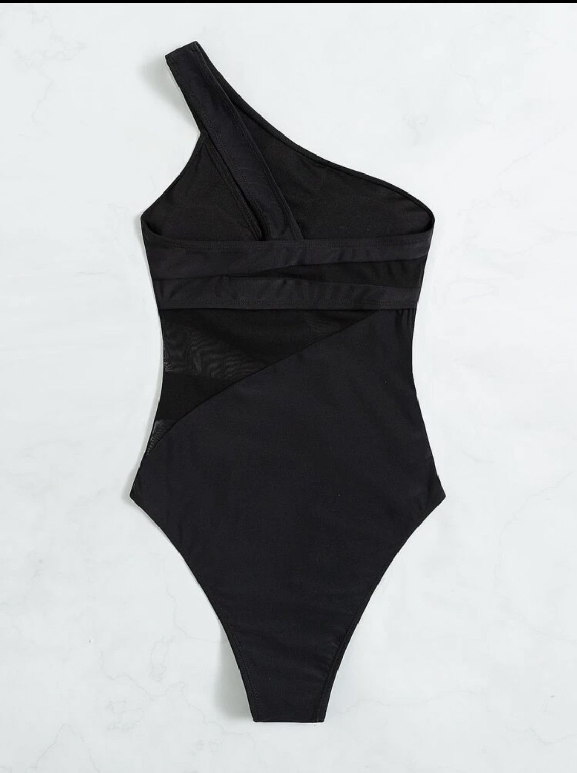 Women's One-Shoulder Solid Swimsuit Bikini - Image 5