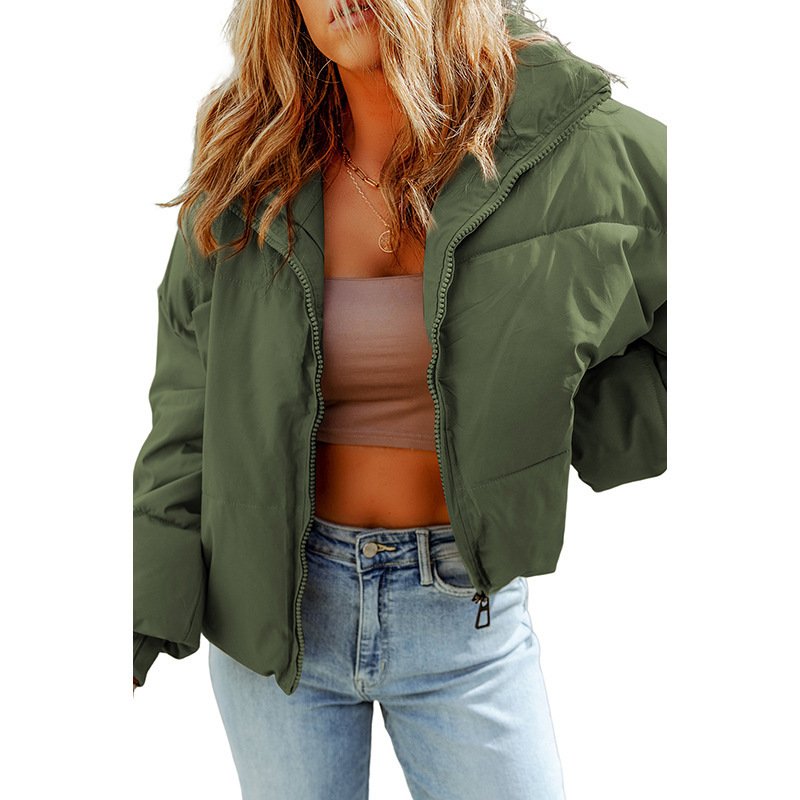 Cool Lapel Warm Long Sleeves Coat For Women - Image 5