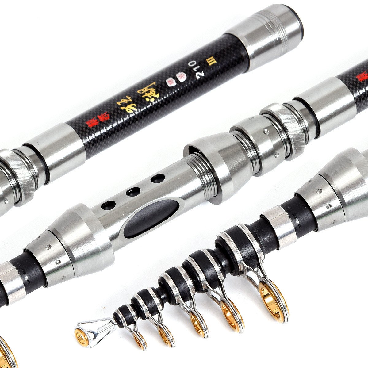 Telescopic Carbon Fiber Travel Fishing Rod - Image 5
