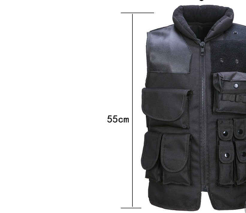 Men's Tactical-Military Hunting Black Vest - Image 6