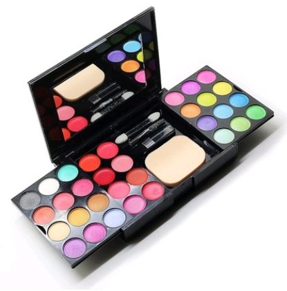 39-Color Makeup Box with Eyeshadow & Blush - Image 5