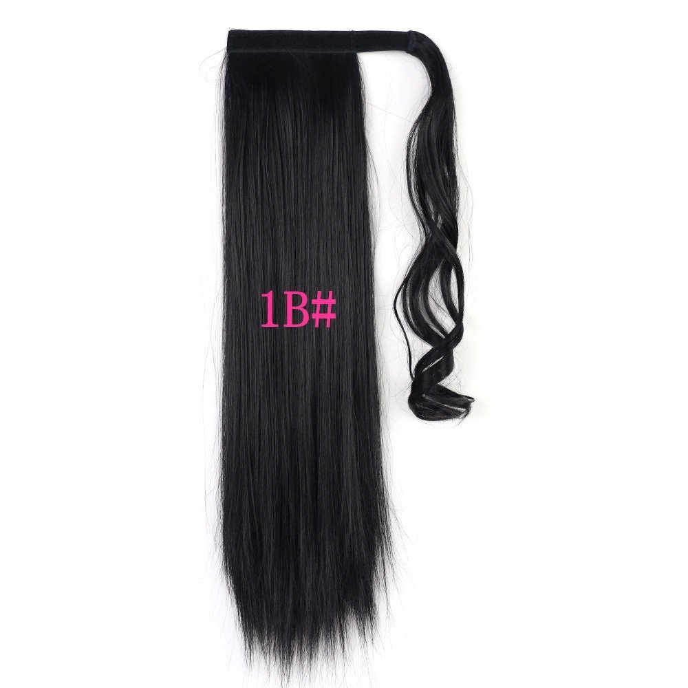 Heat Safe Straight Wrap Ponytail Extension - Image 6