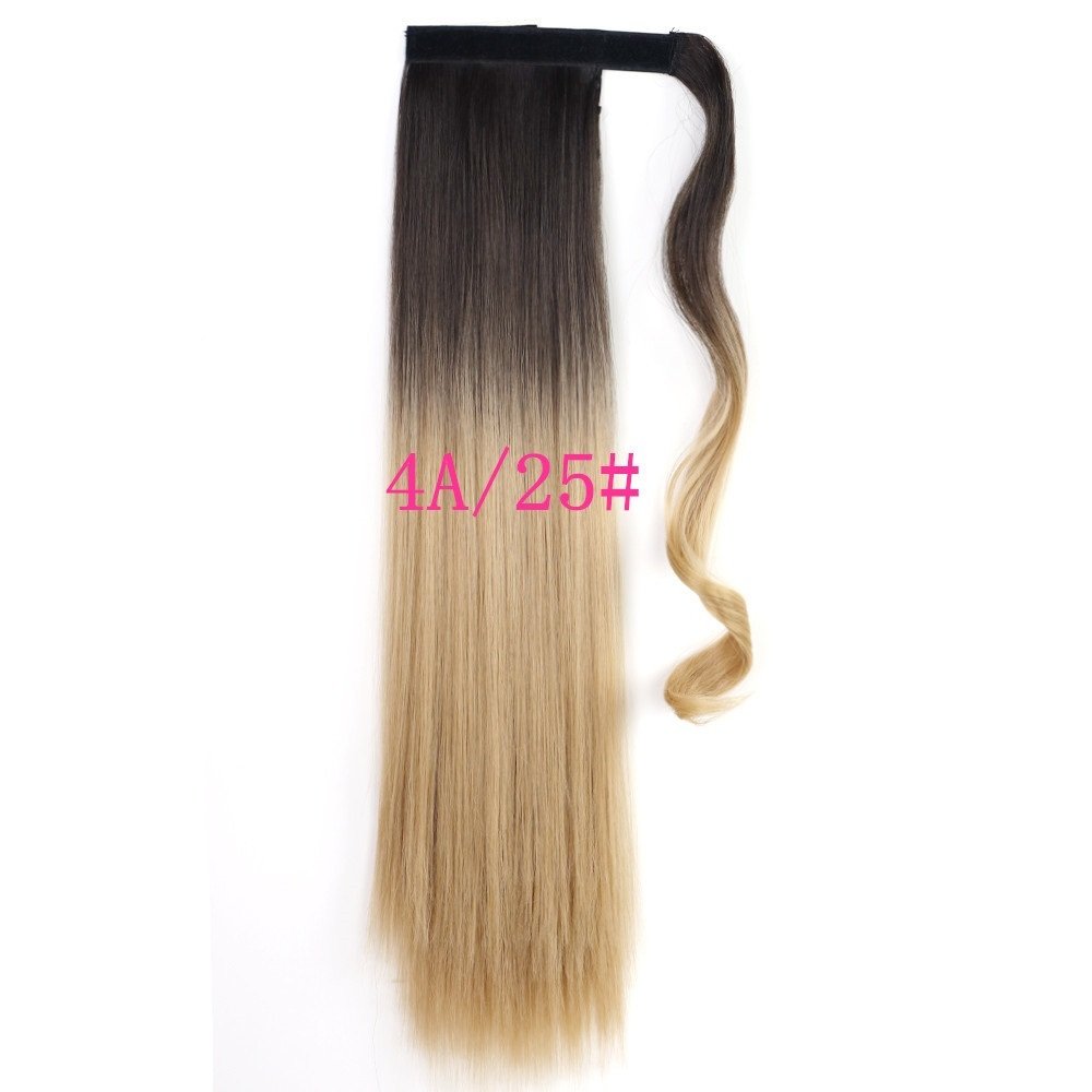 Heat Safe Straight Wrap Ponytail Extension - Image 4
