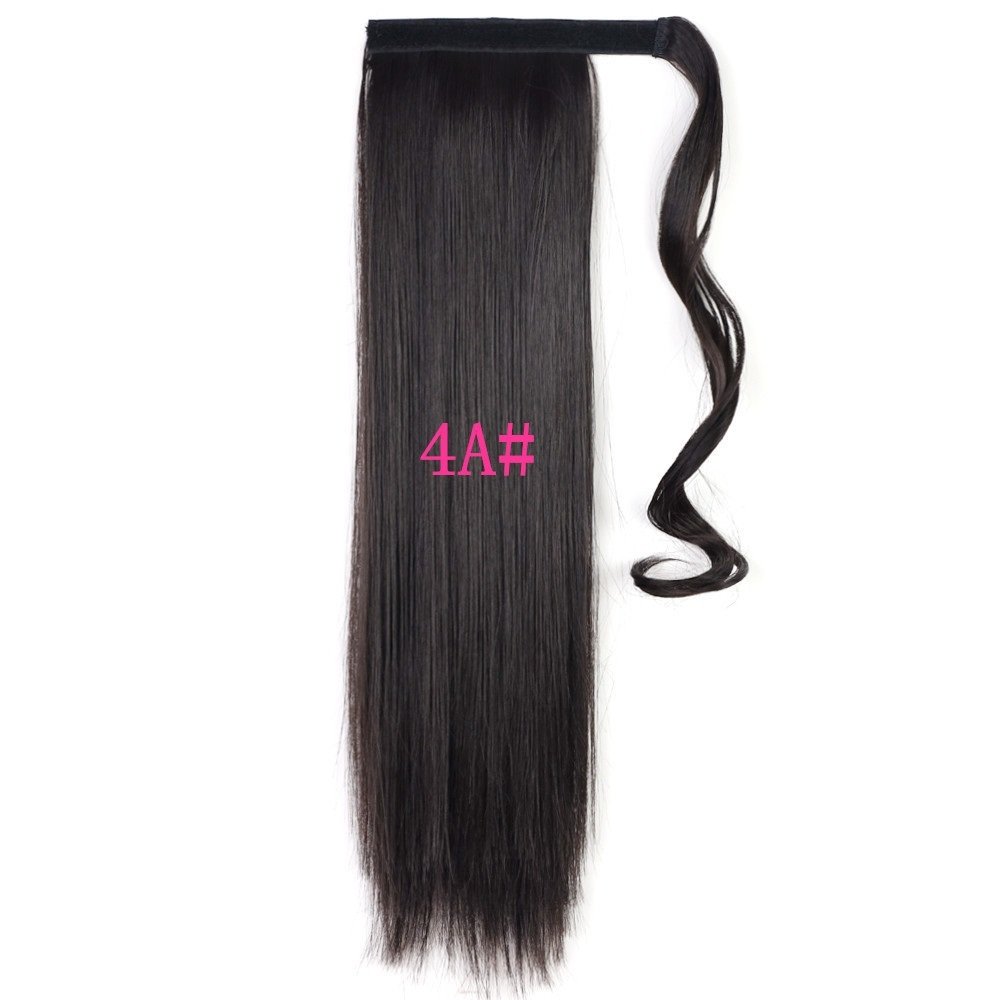 Heat Safe Straight Wrap Ponytail Extension - Image 5
