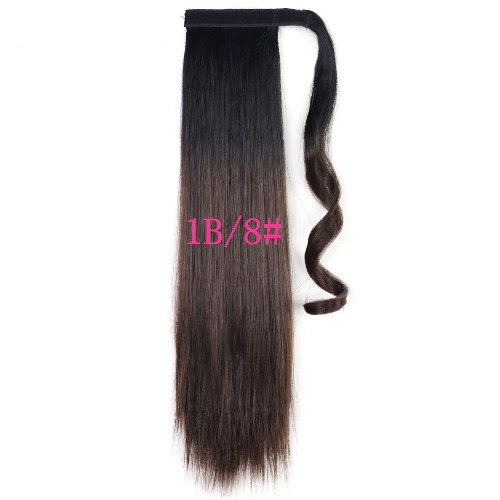 Heat Safe Straight Wrap Ponytail Extension - Image 2