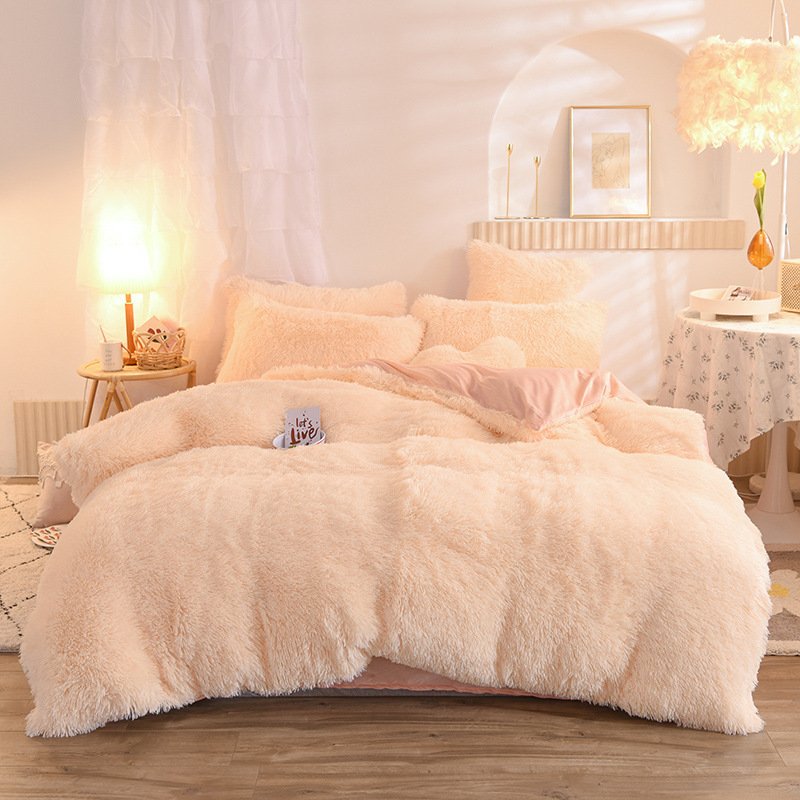 Winter Plush Fleece Bedding Set Queen King - Image 5