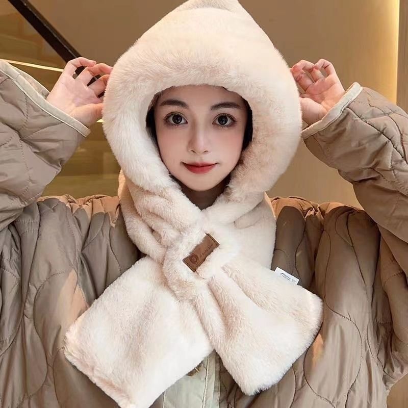 Winter Cold Fleece-Lined Hat, Cap, Scarf - Image 8