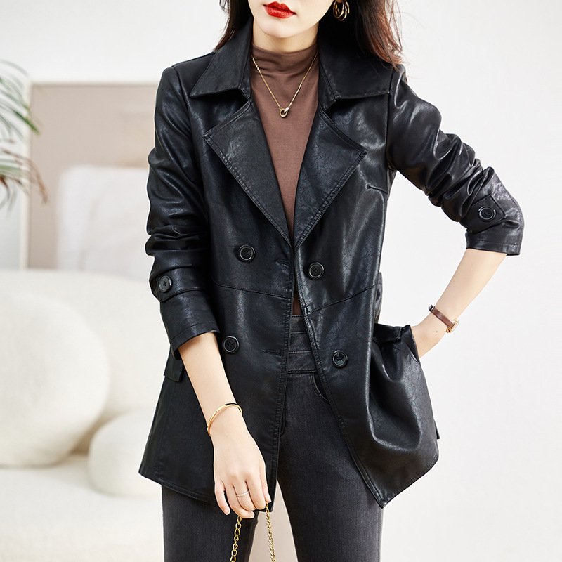 Spring & Fall Medium Ladies Sheepskin Coat