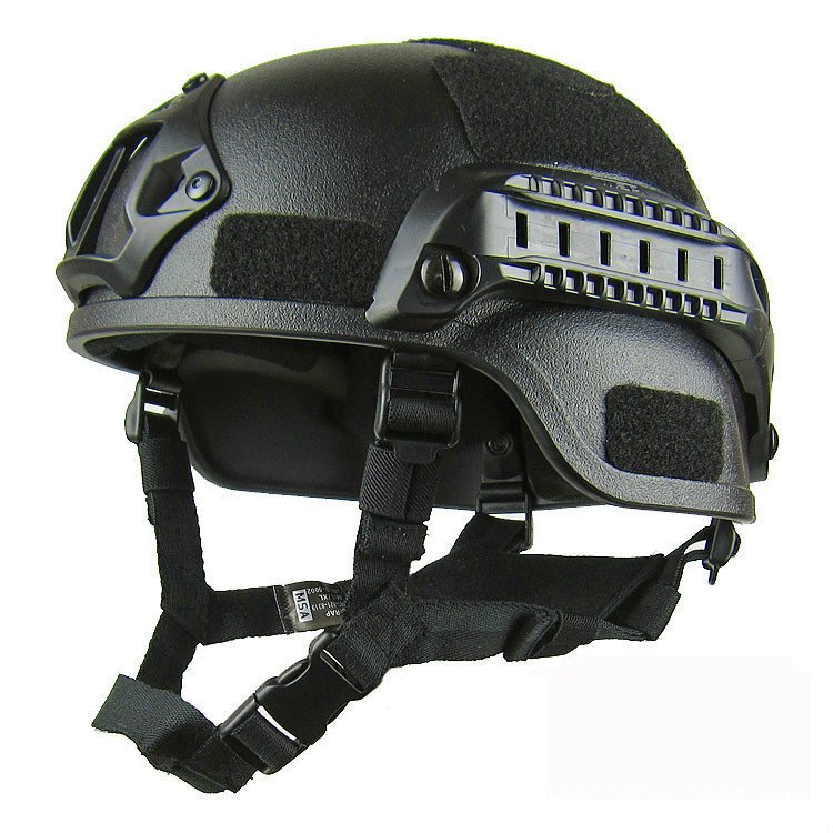 Tan Helmet with Side Accessory Attachments - Image 7
