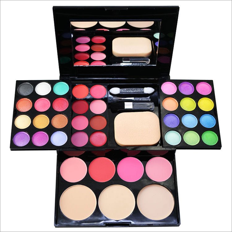 39-Color Makeup Box with Eyeshadow & Blush - Image 6