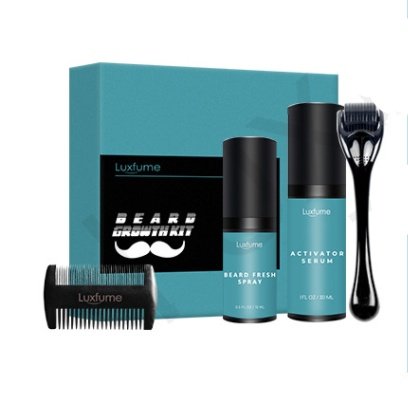 Beard Growth Liquid Beard Care Grooming Set - Image 2