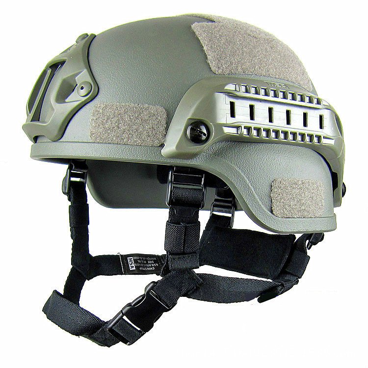 Tan Helmet with Side Accessory Attachments - Image 6