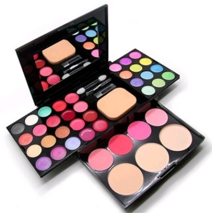 39-Color Makeup Box with Eyeshadow & Blush - Image 3