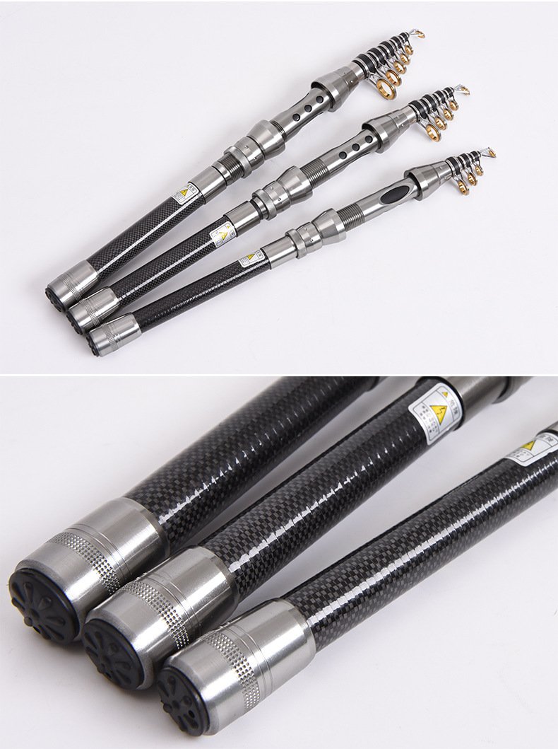 Telescopic Carbon Fiber Travel Fishing Rod - Image 2