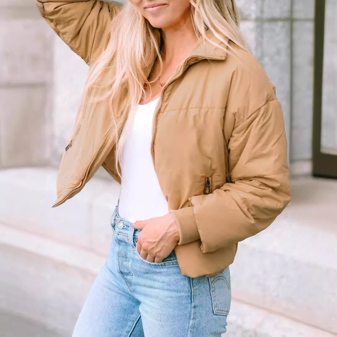 Cool Lapel Warm Long Sleeves Coat For Women