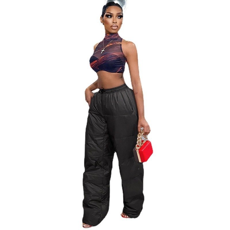 Girls Heavy Duty Winter Cotton Blend Pants - Image 4