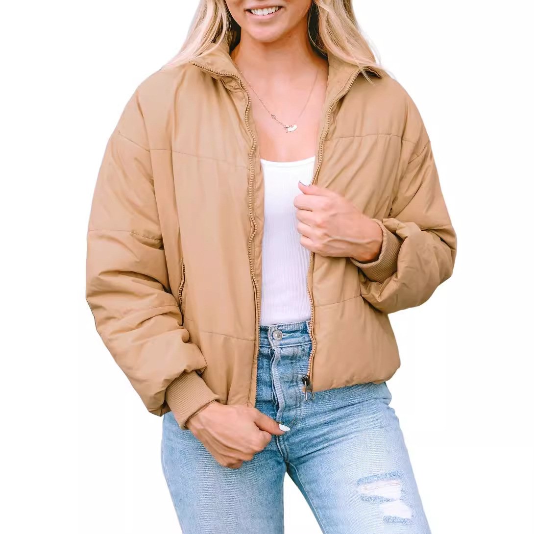 Cool Lapel Warm Long Sleeves Coat For Women - Image 3