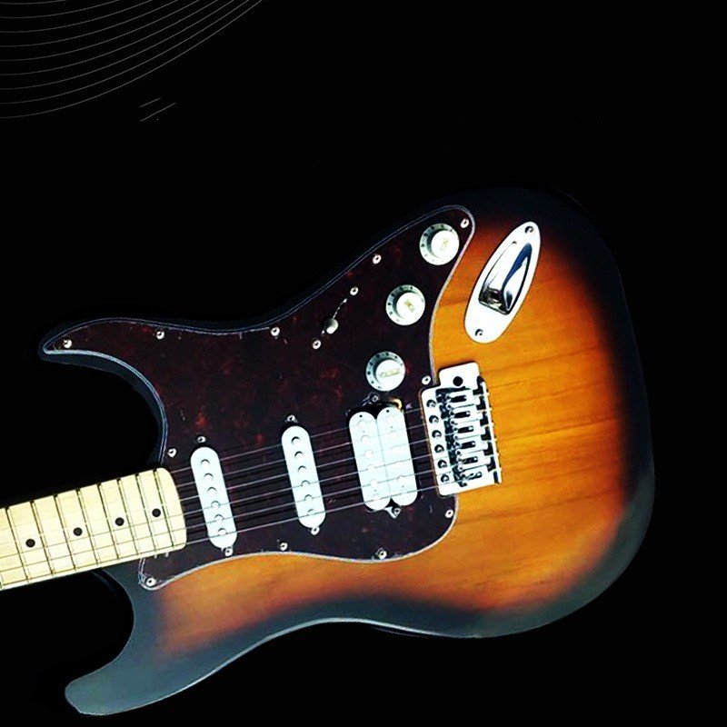 Multicolor Beginner Genuine Electric Guitar - Image 3
