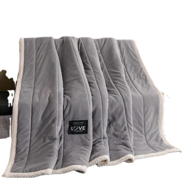 Thick Warm Winter Bed Blankets Wool Blanket Bedspread - Image 6