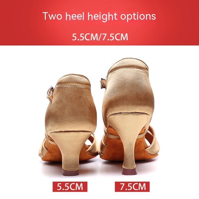 Latin Dancing High Heel Shoes Soft Bottom - Image 4