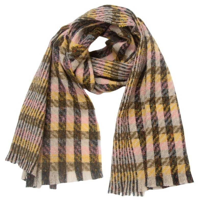 US/EU Style Winter Worm Plaid Scarf Shawl - Image 2