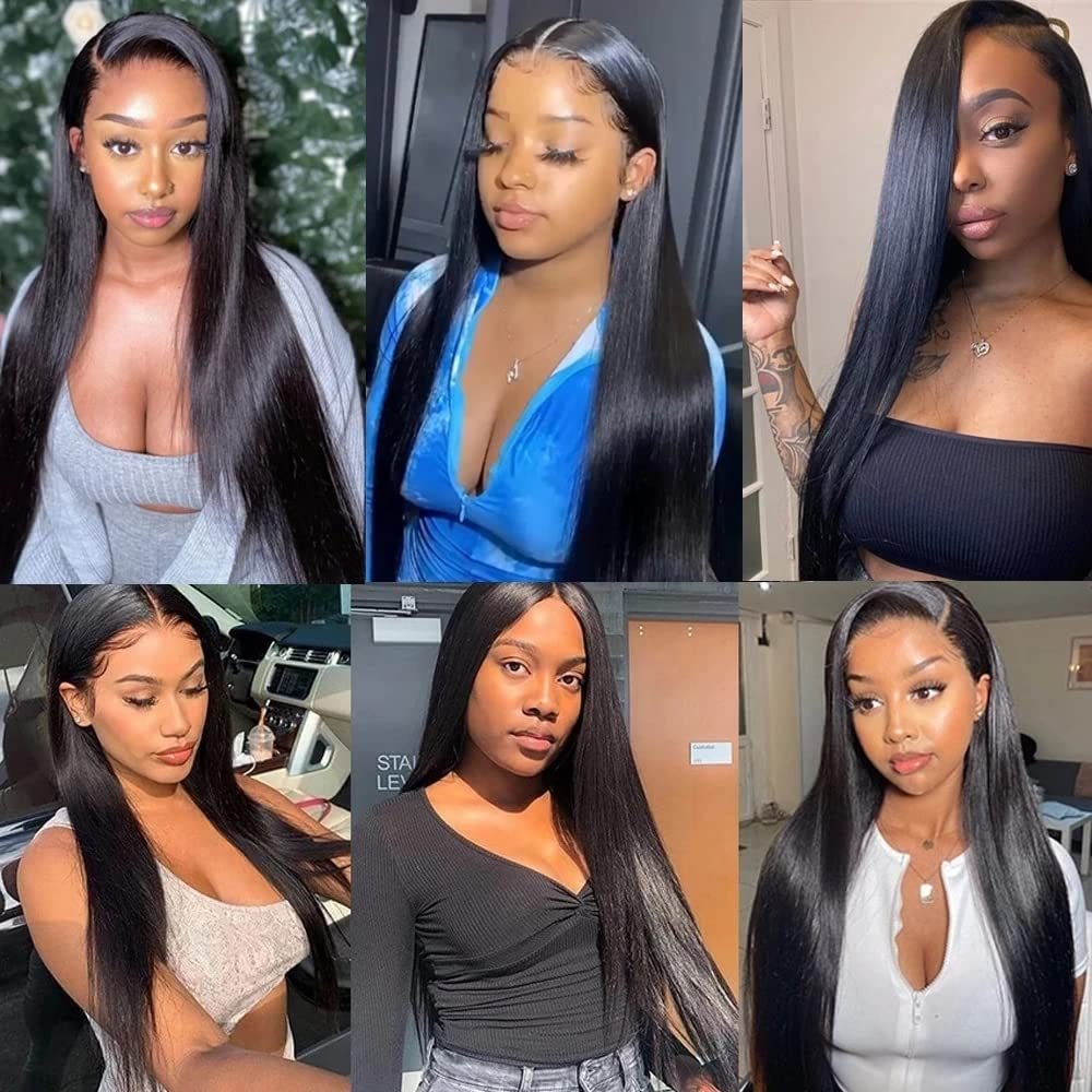 Natural Human Hair Lace Wigs Soft Full Cap - Image 4